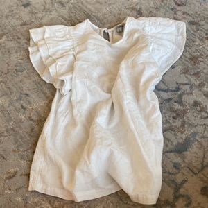 Preppy ruffle sleeve top